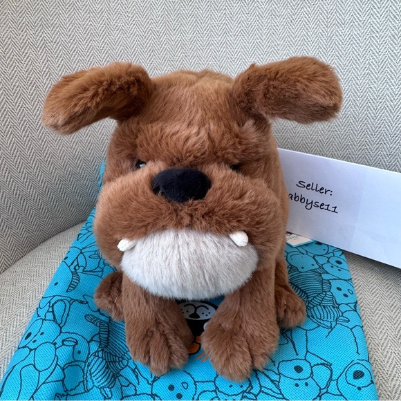 Jellycat Derreck Dog Plush Toy NWT Authentic With Dust Bag GRU3DG